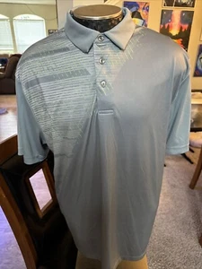Ben Hogan Performance Mens XL Gray Design Short Sleeve Golf Polo Shirt - Picture 1 of 3