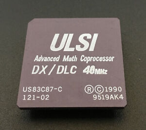 ULSI US83C87 FPU DX/DLC-40MHz Advanced Math Coprocessor 387 PGA68 40MHz 80387