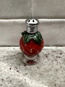 CUTE blown Glass Strawberry Salt Shaker - Picture 1 of 8