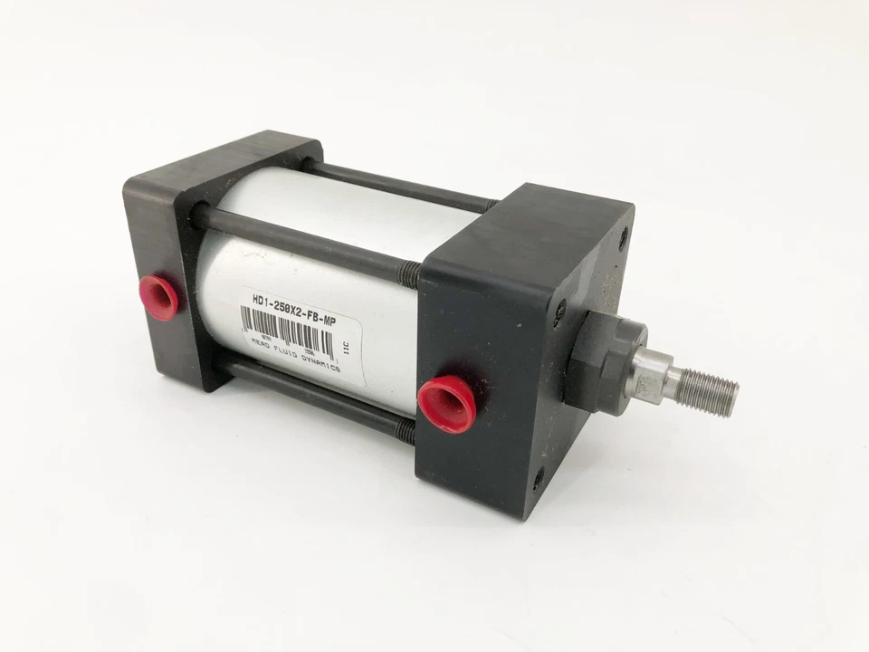 New Mead Fluid Dynamics HD1-250X2-FB-MP Pneumatic Cylinder 2-1/5" Bore - No Box - Image 1 of 4