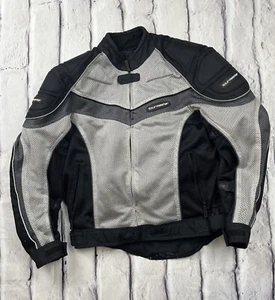 Tourmaster Intake Series 2 Mens Medium 42 Gray Motorcycle Mesh Padded Jacket - Picture 1 of 15