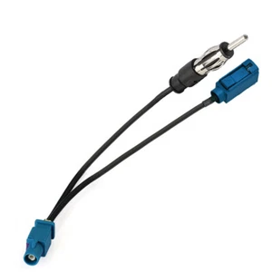 Adattatore antenna radio FM AM auto cavo sdoppiatore Fakra femmina a maschio DIN 8" - Foto 1 di 5