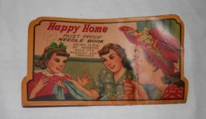 Vintage HAPPY HOME ROSTFREIES NADELBUCH - Hergestellt in Japan - Bild 1 von 2