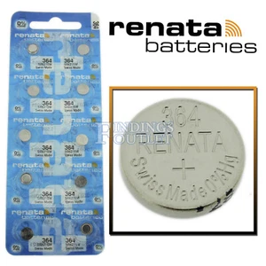 364 Renata Watch Battery SR621SW Swiss Made 0% Mercury Official Distributor - Picture 1 of 3