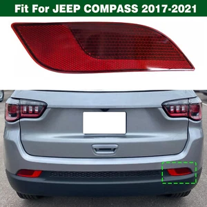 Right Rear Bumper Reflector Light Taillamp Red Lens For Jeep Compass 2017-2021 - Picture 1 of 10