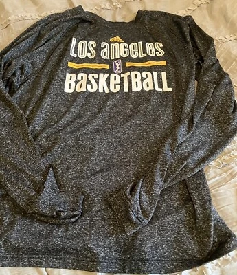 Camisa Atlética LOS ANGELES SPARKS Baloncesto WNBA Manga Larga ADIDAS PEQUEÑA Gris Foto 1 de 3