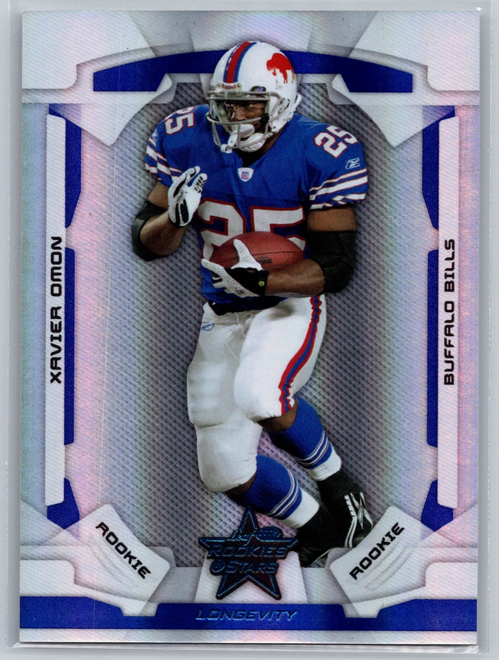 2008 Leaf Rookies & Stars Longevity #188 Xavier Omon Sapphire #/149 - Image 1 of 2