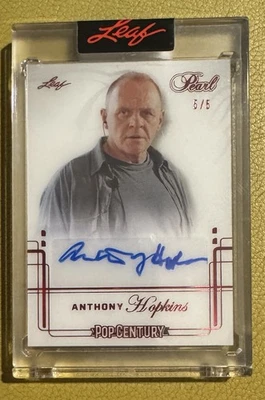 2025 Anthony Hopkins PEARL 5/5 Autograph Leaf Pop Century eBay 1/1 😝 - Image 1 of 2