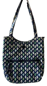 Bolso de Hombro Vera Bradley Tifton Cartera Patrón Diamante Cierre de Gancho y Lazo - Imagen 1 de 12