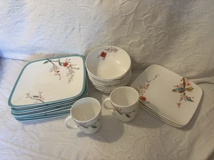 Beautiful 20 Piece Lenox Simply Fine- Chirp Collection Discontinued Bowls Plates - Picture 1 of 20