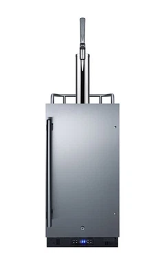 Summit SBC15NCF 15"W 2.9 Cu. Pies Incorporado o - Acero Inoxidable Foto 1 de 4