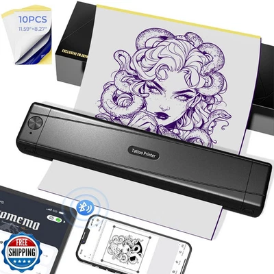 Impresora de plantillas de tatuaje TATTMUSE 2025 nueva versión con papel de transferencia de 10 piezas, con Foto 1 de 4