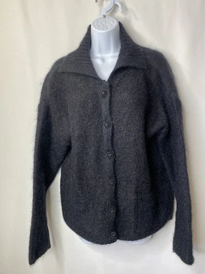 Suéter Mohair De Colección Oasis Para Mujer Lana Talla 12 Acogedor Cálido Oscuro Academia Académico Foto 1 de 4