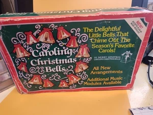 Vintage 1989 Caroling Christmas bells AUS200, 47 songs, 2 music modules, working - Picture 1 of 9