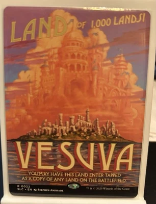 🔥 Vesuva Land of 1000 Lands! NONFOIL Encyclopedia 📖  Secret Lair MTG 🔥 - Image 1 of 2