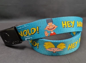 Hey Arnold Web Belt Mens Buckle Down Nick Nickelodeon Cartoon One Size - Picture 1 of 4