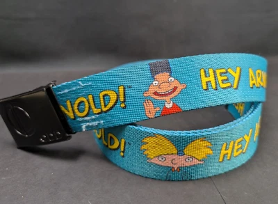 Hey Arnold Buckle-Down Web Belt 1.5" Nick Nickelodeon Cartoon  - Image 1 of 4