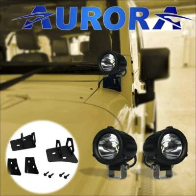 Kit láser Aurora de 2 pulgadas más soportes para Jeep Wrangler JK Foto 1 de 4
