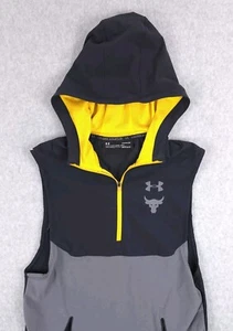 Under Armour Project Rock Vanish Sleeveless Threadborne Zip Hoodie Mens Small - Picture 1 of 15