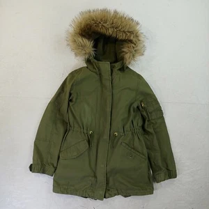 Gap Kids Jacket Fur faux snow ski size Medium youth kids detachable vest - Picture 1 of 12