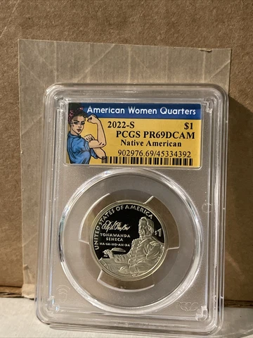 PCGS PR69DCAM 2022-S $1 Native American First Strike Cover