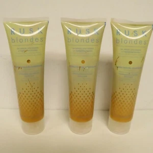 LOT of 3 RUSK BLONDES GOLDEN BLONDE CONDITIONER FULL SIZE 4.4 oz EACH  - Picture 1 of 2