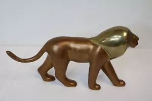 Loet Vanderveen Bronze Lion Sculpture Signed #137/1750 6" x 3" - Picture 1 of 7