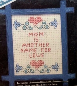 Banar Designs Make it Snappy Motherly Love MIS-31 Counted Cross Stitch New VTG - Picture 1 of 4