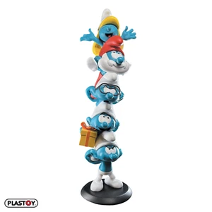 Column of Smurfs Color Figure - SMURFS - PLASTOY COLLECTO - Picture 1 of 2