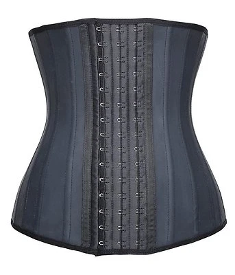 Women's Underbust Latex 25 Steel Boned Waist Trainer Cincher Corset Body Shaper - Image 1 of 4