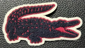 Original Frankreich Marke L. Riese rot blau Logo Stoff eingebetteter Aufnäher 11 cm x 6 cm - Bild 1 von 2