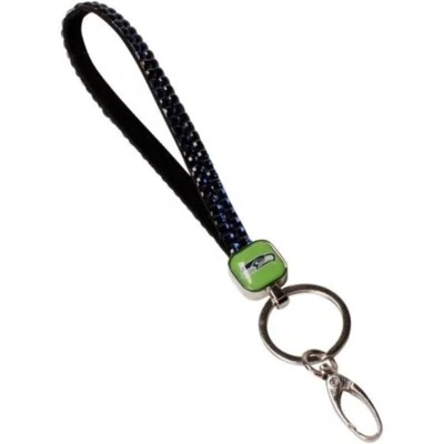 Seattle Seahawks BLING KEY STRAP LANYARD KEY CHAIN Official Licensed Unisex NEW - Image 1 of 2