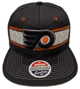 Zephyr NHL Philadelphia Flyers "Epic" Flat Bill SnapBack Hat BRAND NEW WITH TAGS - Picture 1 of 5