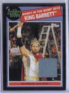 Wade Barrett 2015 Topps WWE Heritage MITB Authentic Black Mat Relic Game Used 50 - Picture 1 of 1