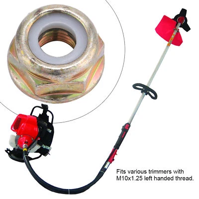 Mutter M10 x1,25 links mit Bund für Motorsense / Freischneider mit Linksgewinde* - Bild 1 von 4