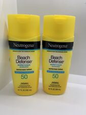 2x Neutrogena Beach Defense Water & Sun SPF 50 Sunscreen Lotion 6.7 Oz;  7/25