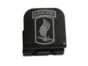 173rd Airborne Shoulder Patch Laser Etched Aluminum Hat Clip Brim-it - Picture 1 of 9