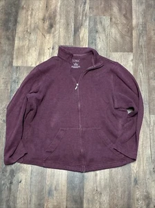 LL Bean Womens Misses Size XL Reg Full Zip Jacket Coat Purple 71341 - Picture 1 of 6