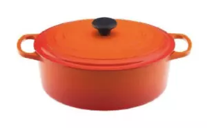 Le Creuset Enameled Cast Iron 6.75 Qt. Oval French Oven, Flame Color - Picture 1 of 1