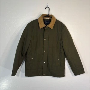 Pendleton Men's Dark Olive Green Piedmont Quilted Canvas Jacket Size Medium - Picture 1 of 5