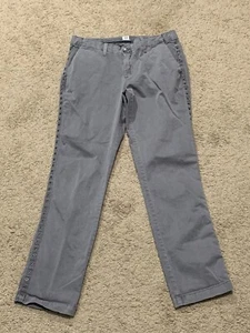 Gap Damen Hose Größe 2 Grau Girlfriend Chino Verzierte Seitendetails Freizeit - Bild 1 von 17