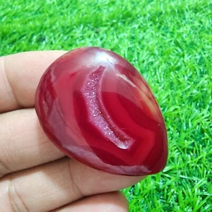 76.80 Carat Amazing Top Yummy Window Druzy Agate Pear Shape Gemstone For Jewelry - Picture 1 of 6