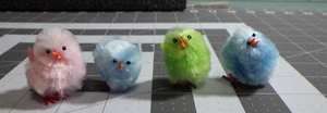 little Easter chicks chicken babies fuzzy decorative for your crafts or baskets - Picture 1 of 3