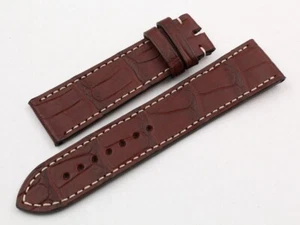 Strap Real Leather Dark Brown Measures: 22/20mm Buckle Promo Outlet Accessories - Picture 1 of 4