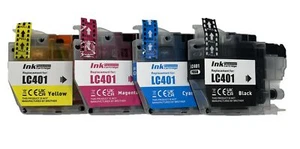 4pk Replacement Ink Cartridge LC 401 Compatible for MFC J1010DW J1170DW J1012DW - Picture 1 of 1