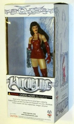 Figura de Vestido Top Cow Cs Moore Sara Pezzini Witchblade Rojo - Nuevo en Caja Foto 1 de 2