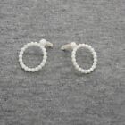 Barbie Extra 6 Doll Earrings White Hoops Studs Barb Removed Easy In Out