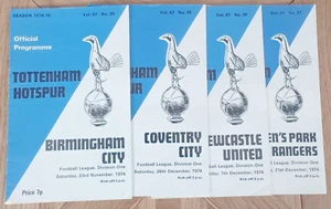 Tottenham Hotspur 1974/75 Selection of Home League Programmes from menu - Picture 1 of 5