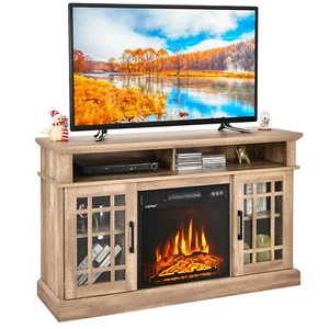 Fireplace TV Stand 48" W/ Electric 1400W Fireplace for TVs up to 50 Inches - Picture 1 of 8