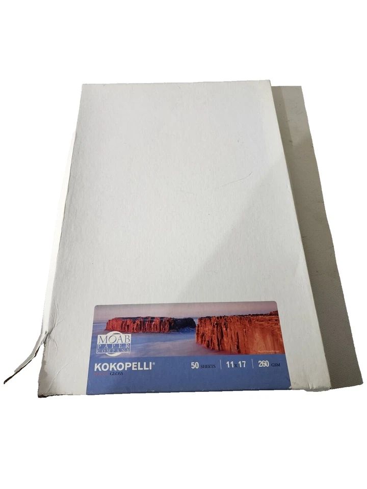RARE Box Moab KOKOPELLI Photo Gloss 11x17 Paper 260 GSM 50 Sheets - Image 1 of 4